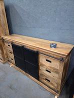 Mangohouten Dressoir - Stijlvol & Functioneel, Ophalen, Met deur(en), 150 tot 200 cm, Zo goed als nieuw