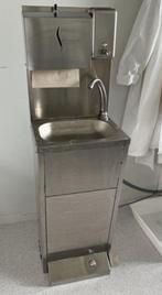 RVS Spoelmeubel, Handenwasstation met voetbediening, Ophalen, Minder dan 50 cm, Gebruikt, 100 tot 150 cm