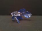 Swarovski Siamese vechtvis blauw, Ophalen of Verzenden, Zo goed als nieuw, Figuurtje