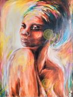 Kunst abstract Mama afrika, Antiek en Kunst, Kunst | Schilderijen | Abstract, Ophalen of Verzenden