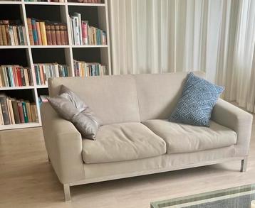 Minotti designbank – 2/2,5-zits – glanzend stalen onderframe beschikbaar voor biedingen