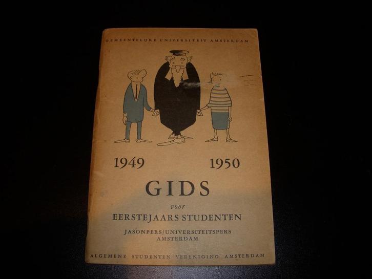 Gids voor Eerstejaars Studenten Amsterdam 1949-1950, Antiek en Kunst, Curiosa en Brocante, Ophalen of Verzenden