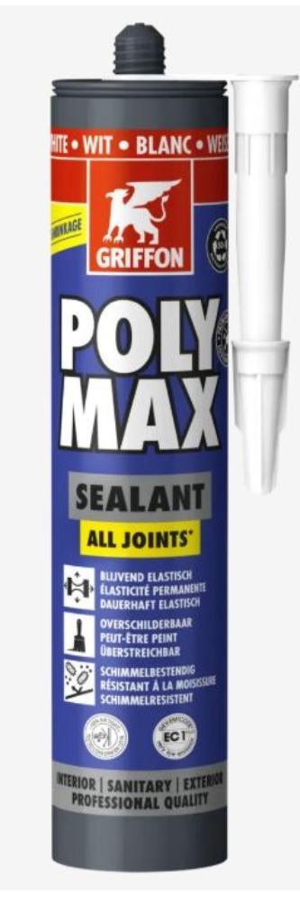 Griffon Polymax Sealant kit wit -280ml, Hobby en Vrije tijd, Knutselen, Nieuw, Knutselwerk, Ophalen of Verzenden