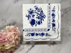 Knutsel servetten Delfts blauw rand bloemen nr229, Ophalen of Verzenden, Nieuw, Materiaal