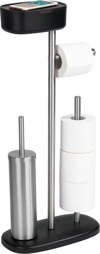 Wenko WC-Butler Rivazza Zwart, Huis en Inrichting, Badkamer | Badkamermeubels