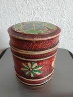 Oosterse(?) pot, handgeschilderd, hout, Ophalen of Verzenden