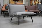 Luxe royale fauteuil BASTIA Jess Design metaal & leer grijs, Huis en Inrichting, Fauteuils, Ophalen, Zo goed als nieuw, Metaal