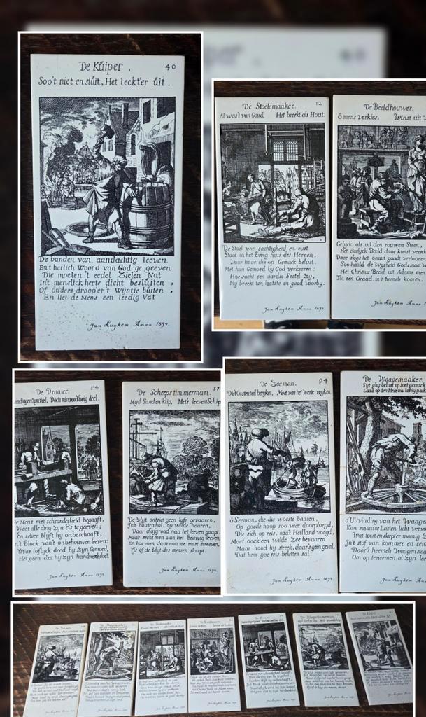 Oude Beroepen Tegeltjes uit de 17de eeuw, Antiek en Kunst, Antiek | Wandborden en Tegels, Ophalen
