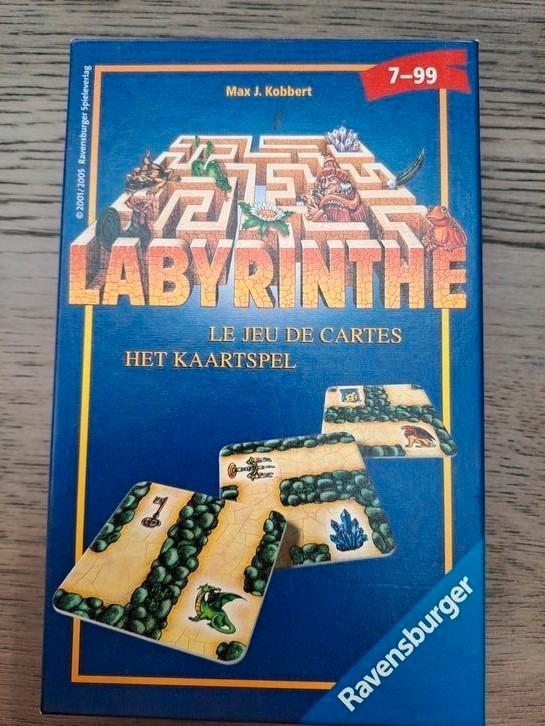 Ravensburger Labyrinthe kaartspel, Hobby en Vrije tijd, Gezelschapsspellen | Overige, Zo goed als nieuw, Een of twee spelers, Drie of vier spelers