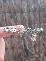 Pandora katten bedels, Sieraden, Tassen en Uiterlijk, Bedels, Ophalen of Verzenden, Zo goed als nieuw, Zilver, Pandora