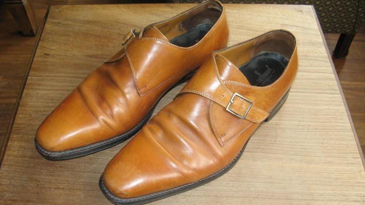 Floris van Bommel heren schoenen maat 43, Kleding | Heren, Schoenen, Gedragen, Gespschoenen, Bruin, Ophalen of Verzenden