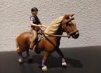Schleich Paard met Tuig en Ruiter, Ophalen of Verzenden, Zo goed als nieuw, Overige typen