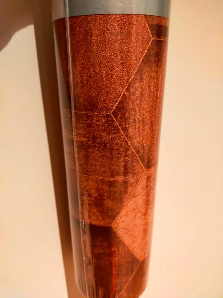 A.S. Creation Hexagonaal Behang - Nieuw, Huis en Inrichting, Stoffering | Behang, Bruin, Oranje, minder dan 10 m², Ophalen of Verzenden