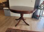 Houten ronde eettafel, Huis en Inrichting, Tafels | Eettafels, Gebruikt, Rond, Vier personen, Overige houtsoorten