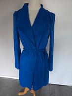 Caroline Biss suedine vest jurk 36, Kleding | Dames, Ophalen of Verzenden, Zo goed als nieuw, Maat 36 (S), Blauw