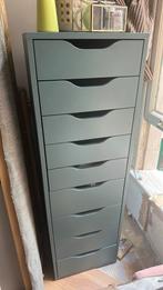 Alex ladekast Ikea blauw groen, Huis en Inrichting, Kasten | Ladekasten, Ophalen, Gebruikt, 25 tot 50 cm, 100 tot 150 cm