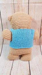 Gebreide knuffel, Poes, bruin, 25 cm. 4C3, Kinderen en Baby's, Speelgoed | Knuffels en Pluche, Tweedehands verkoop, Tweedehands verkoop