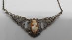 Zilveren Vintage Collier Camee Markasiet 835, Sieraden, Tassen en Uiterlijk, Ophalen of Verzenden