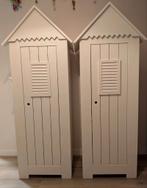 2 Kledingkasten strandhuisjes, Ophalen, 50 tot 70 cm, 105 cm of meer, Zo goed als nieuw