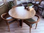 Ronde tafel, 130cm lamulux, Ophalen, Zo goed als nieuw, Vier personen, 100 tot 150 cm