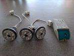 3x Philips led spot + osram trafo, Ophalen of Verzenden, Gebruikt