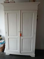 Witte teakhouten kast, Ophalen, Gebruikt, 100 tot 150 cm, Teakhout