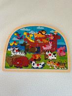 Houten puzzel Ark van Noach, Kinderen en Baby's, Speelgoed | Kinderpuzzels, 2 tot 4 jaar, 10 tot 50 stukjes, Ophalen of Verzenden