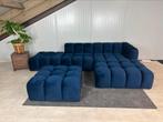 GRATIS LEVERING Velvet Loungebank 300x180 SHOWROOMMODEL, Ophalen of Verzenden, 150 cm of meer, Vierpersoons of meer, Hoekbank