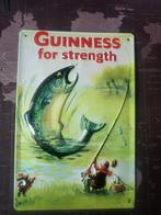 GUINNESS BEER-179- " GUINNESS FOR STRENGTH "., Ophalen, Nieuw, Reclamebord, Plaat of Schild, Overige merken