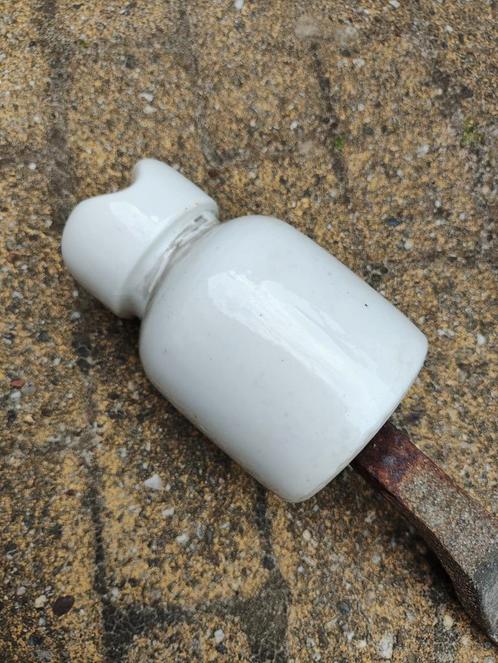 Antieke witte porseleinen isolator, Antiek en Kunst, Antiek | Gereedschap en Instrumenten, Verzenden