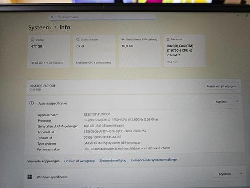 laptop, Computers en Software, Windows Laptops, Zo goed als nieuw, 15 inch, SSD, 2 tot 3 Ghz, 16 GB, Qwerty, Gaming, Ophalen of Verzenden
