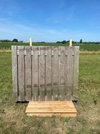 Blank schuttingscherm 180x130cm 17 planks Mp25050, Ophalen, Hout, Minder dan 3 meter, 1 tot 2 meter