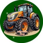LF2850 icing frosting tractor 17cm eetbare taart plaat print, Hobby en Vrije tijd, Taarten en Cupcakes maken, Ophalen of Verzenden