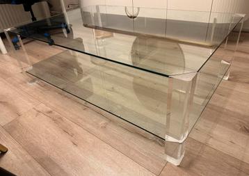 BOR-DESIGN MOOIE GLAZEN SALONTAFEL beschikbaar voor biedingen