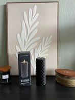 Mansion LED kaarsen zwart (20cm), Overige materialen, Zwart, Nieuw, Ophalen of Verzenden