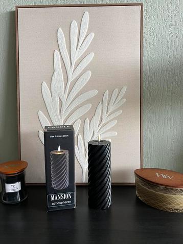 Mansion LED kaarsen zwart (20cm) beschikbaar voor biedingen