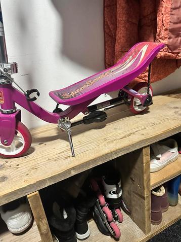 Space scooter junior roze 