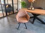 Nieuwe Eetkamerstoelen Cognac Bruin - Tot 50% Korting, Metaal, Bruin, Onbekend, Nieuw