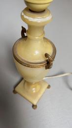 Antieke Albast Lamp met Bronzen Details, Antiek en Kunst, Antiek | Lampen, Ophalen of Verzenden