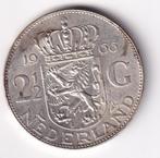 2 1/2 Gulden 1966 Zeer Netjes met Patina, Postzegels en Munten, Munten | Nederland, Koningin Juliana, Verzenden, Zilver, Losse munt