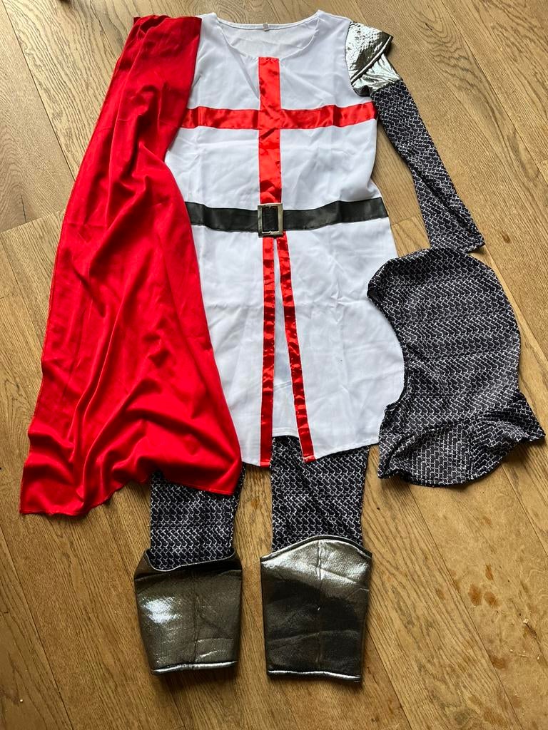 Ridder carnaval kostuum kid 10 jaar, Ophalen of Verzenden, Zo goed als nieuw, Maat 34 (XS) of kleiner, Carnaval