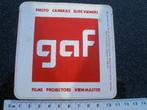 ruit sticker gaf logo photo cameras slide vieuwers projector, Verzenden, Zo goed als nieuw, Merk