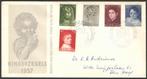 Nederland FDC E33 Met Adres, Kinderpostzegels 1957, Postzegels en Munten, Postzegels | Eerstedagenveloppen, Ophalen of Verzenden
