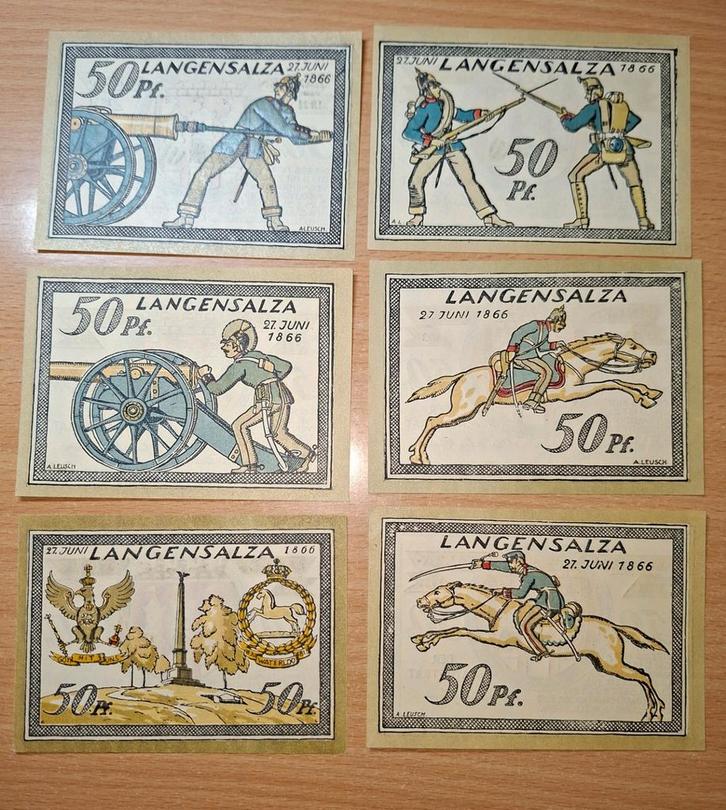 Duits Notgeld Langensalza Noodgeld, Postzegels en Munten, Bankbiljetten | Europa | Niet-Eurobiljetten, Ophalen of Verzenden