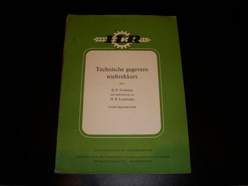 Technische gegevens Wieltrekkers Tracktoren december 1958, Auto diversen, Handleidingen en Instructieboekjes, Ophalen of Verzenden