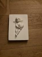 Engeltje met hart wanddecoratie decoratie voor huis van gips, Huis en Inrichting, Woonaccessoires | Wanddecoraties, Ophalen of Verzenden