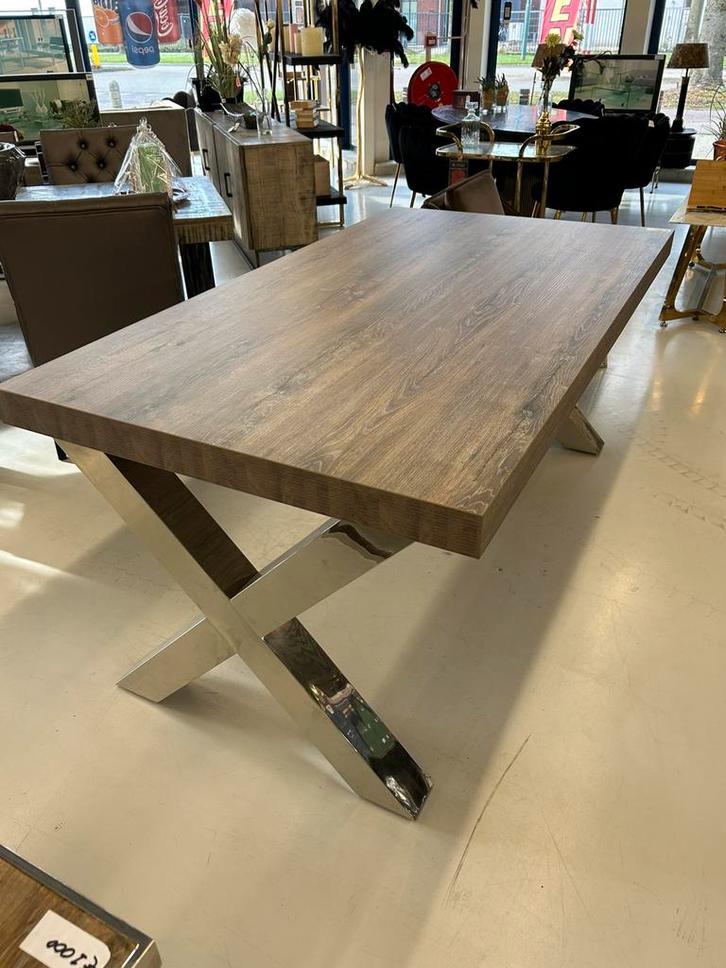 Houten eettafel NU VOOR €600‼️, Huis en Inrichting, Tafels | Sidetables, Zo goed als nieuw, 25 tot 50 cm, 200 cm of meer, Rechthoekig