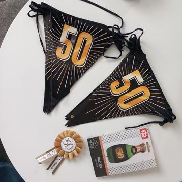 Feestversiering 50 jaar.  beschikbaar voor biedingen