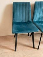 4 4Living Eetkamerstoelen (Loods5), Huis en Inrichting, Stoelen, Ophalen, Blauw, Zo goed als nieuw, Vier