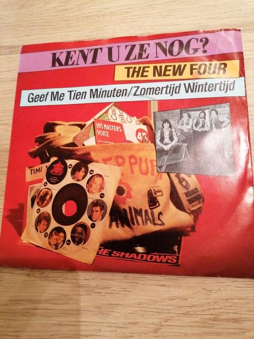 New Four /geef me tien minuten, Cd's en Dvd's, Vinyl | Nederlandstalig, Gebruikt, Levenslied of Smartlap, Overige formaten, Ophalen of Verzenden